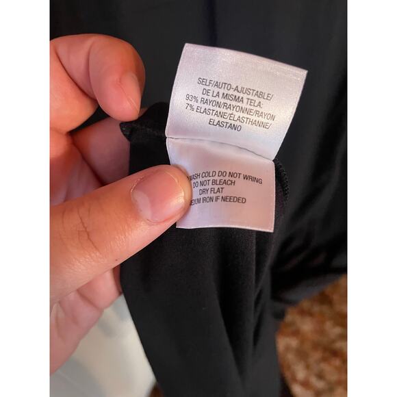 Favorite Daughter The Rosie Twist Midi Dress in Black NWT sz L - Picture 5 of 9